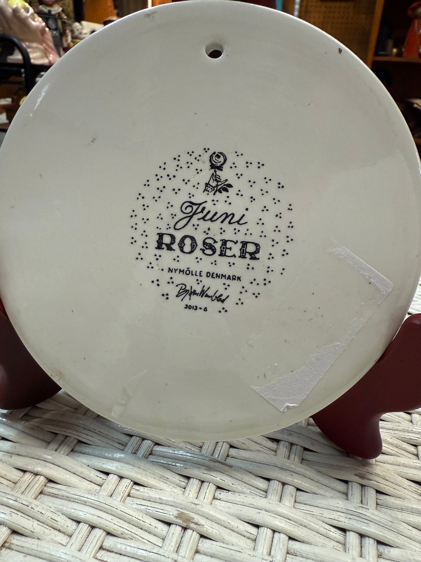 Juni Roser Bjørn Wiinblad Wall Plate – Nymolle Denmark – Romantic Danish MCM Art