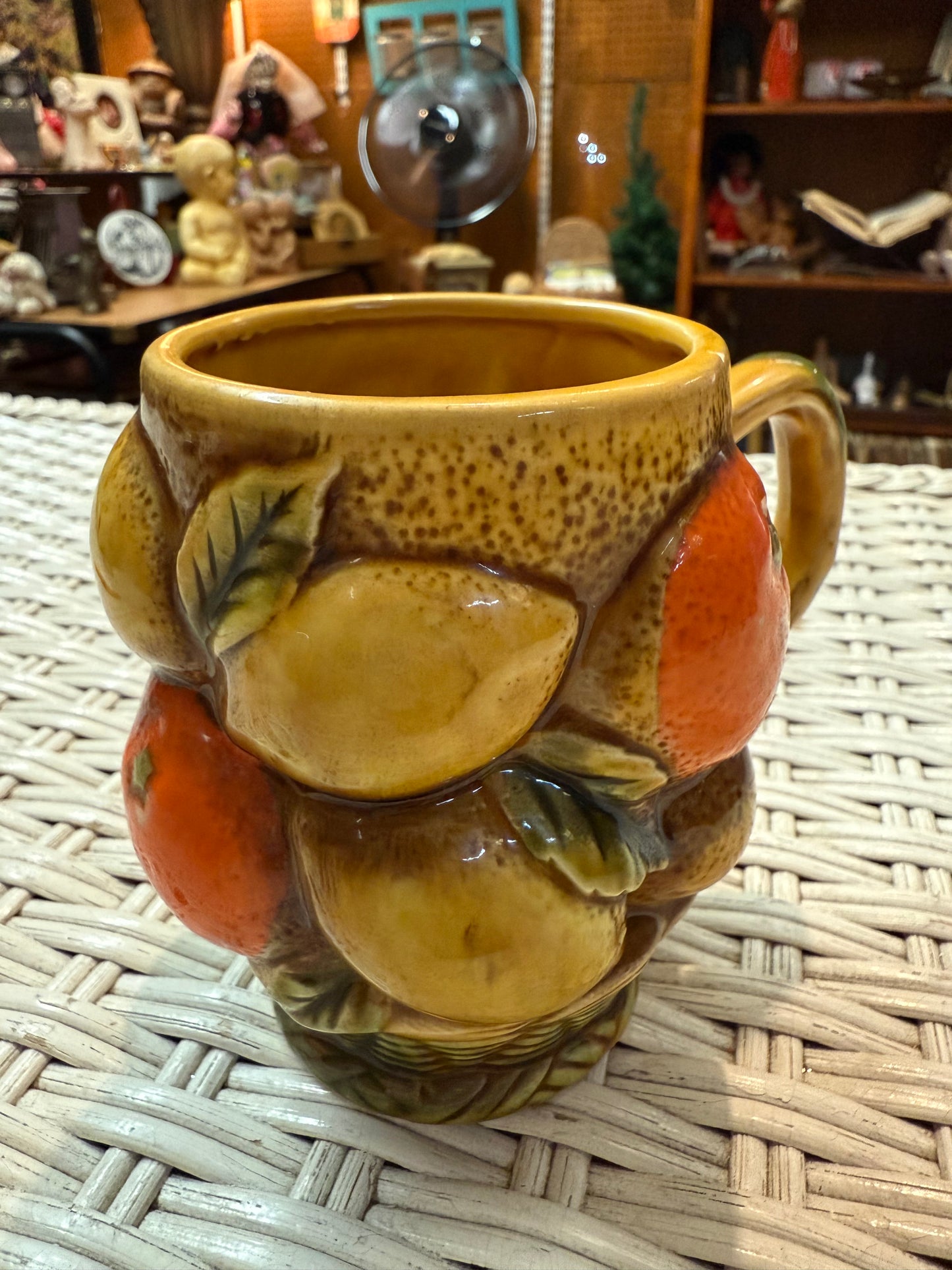 Vintage INARCO Orange Spice Fruit Mug – Japan E-3351 - Oranges And Lemons Basket