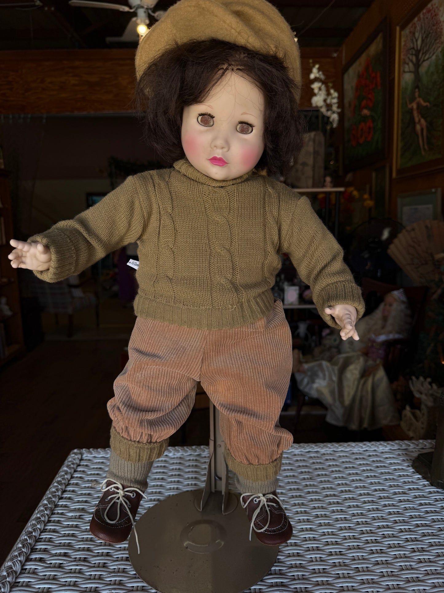Suzanne Gibson “Sleepy” Doll – Glassy-Eyed Glare, Worn With Time- Vintage Spirit