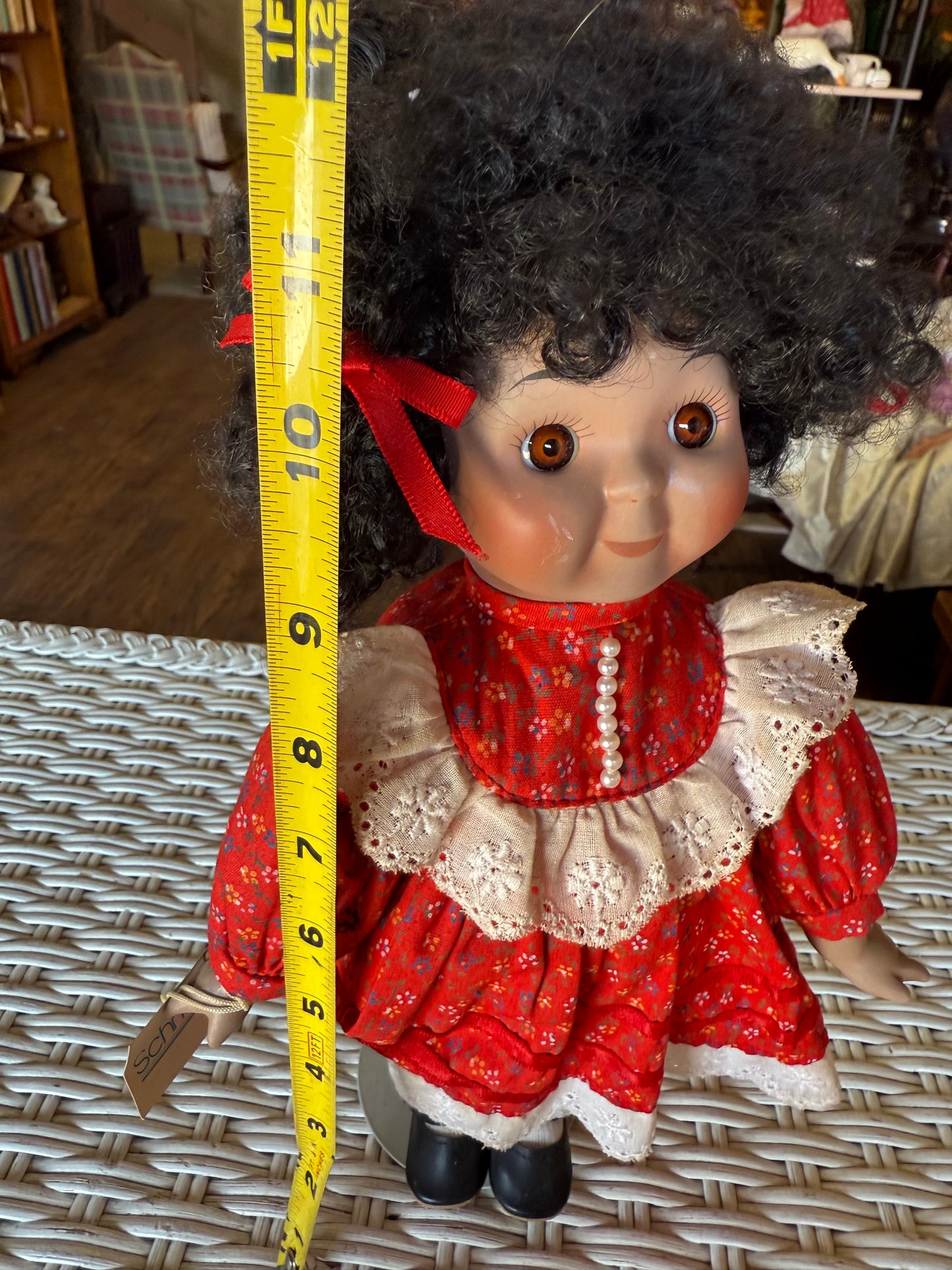 Vintage Music Box Doll - Plays Tomorrow - Bright Smile, Dark Presence - Creepy