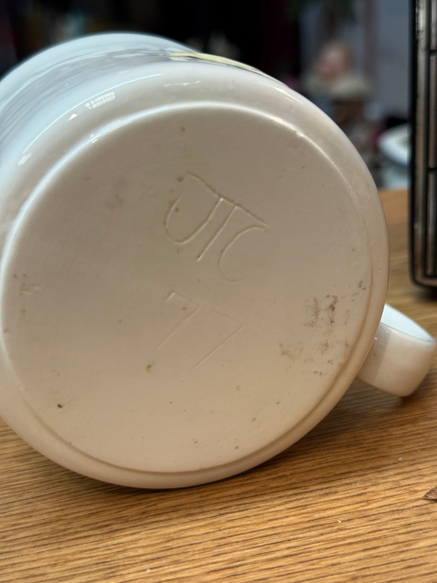 Vintage 1977 Walt Disney Donald Duck Mug – JTC Japan – Raised Relief Face – Child’s Ceramic Cup
