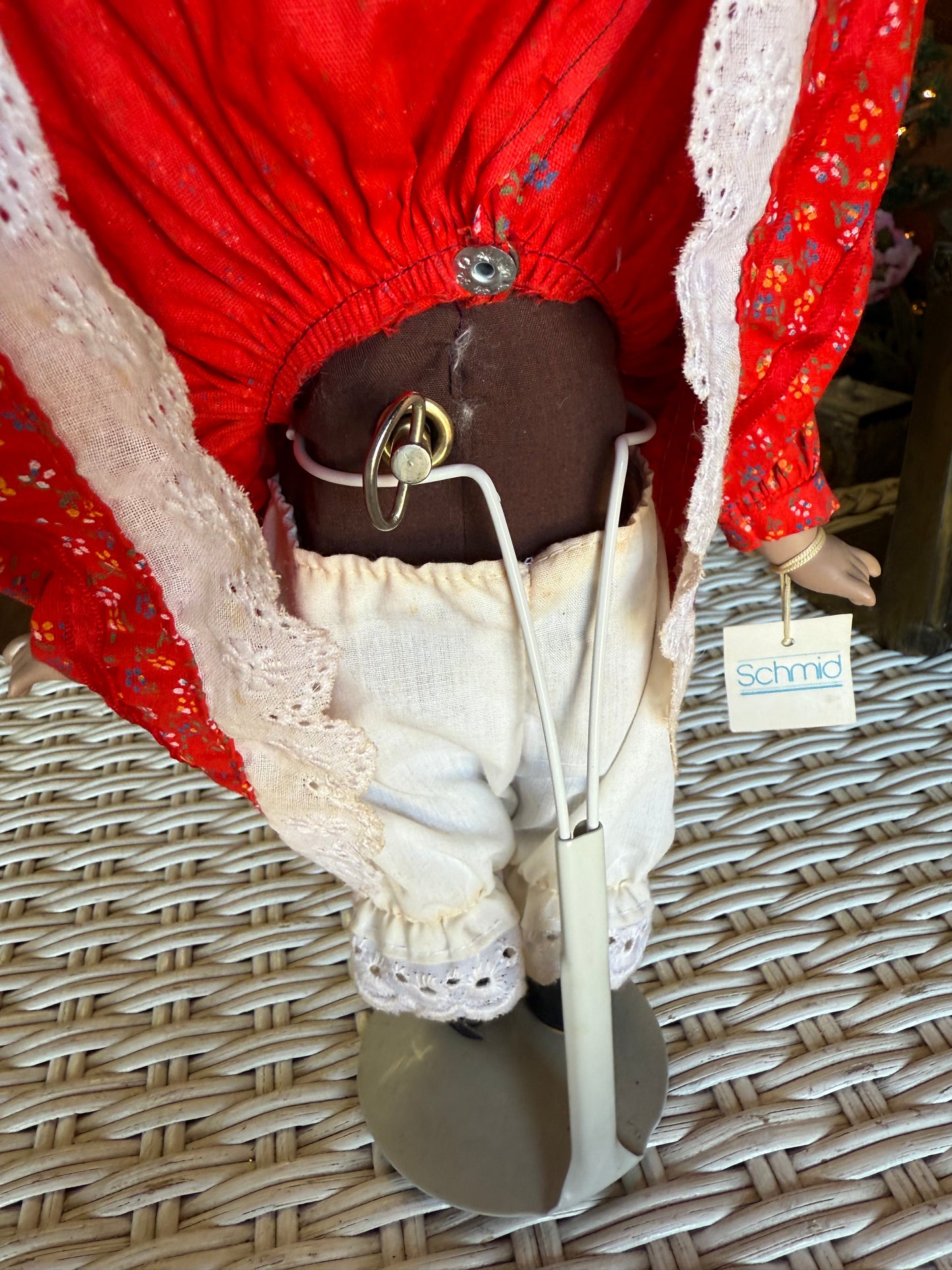 Vintage Music Box Doll - Plays Tomorrow - Bright Smile, Dark Presence - Creepy
