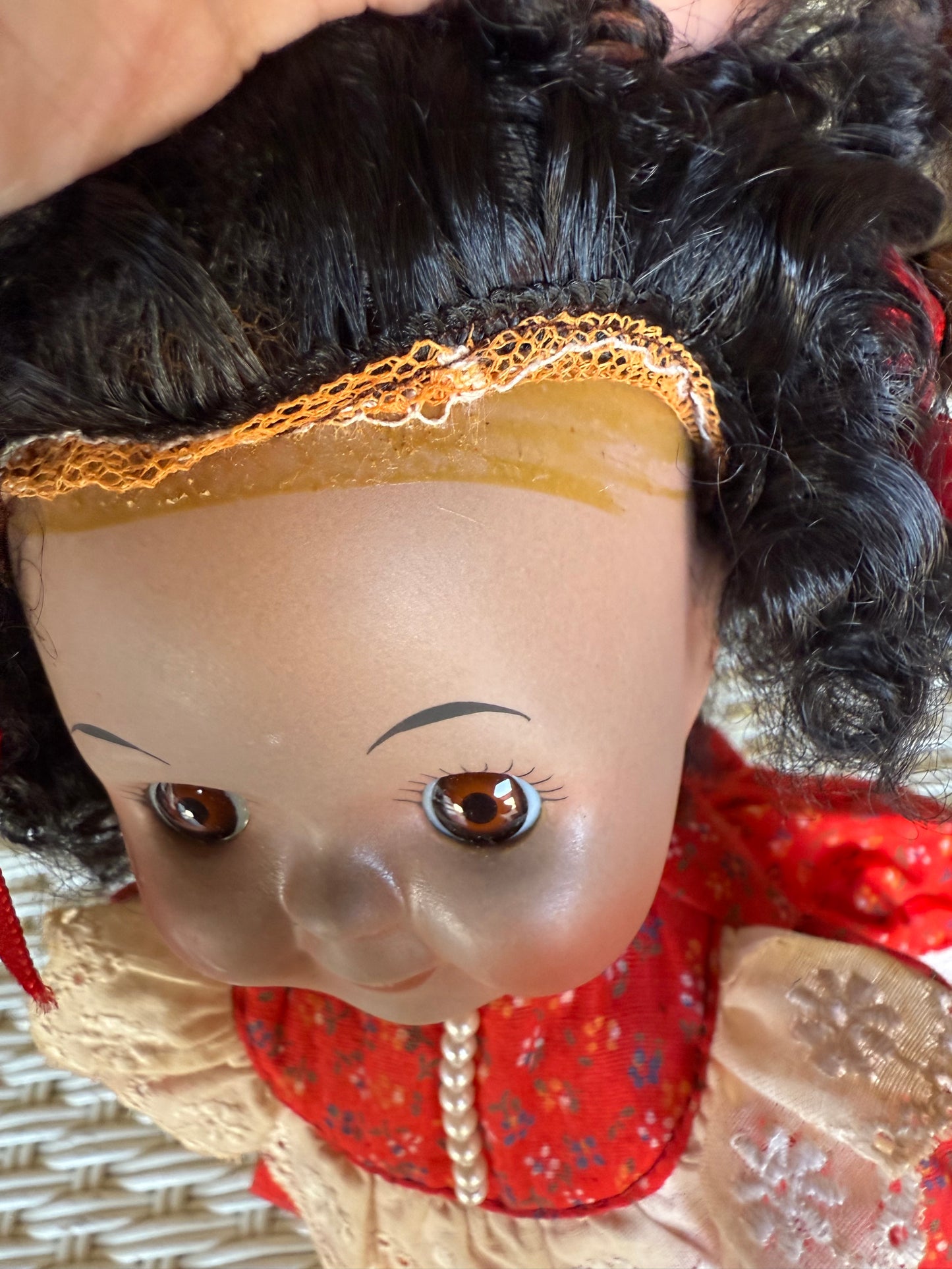 Vintage Music Box Doll - Plays Tomorrow - Bright Smile, Dark Presence - Creepy