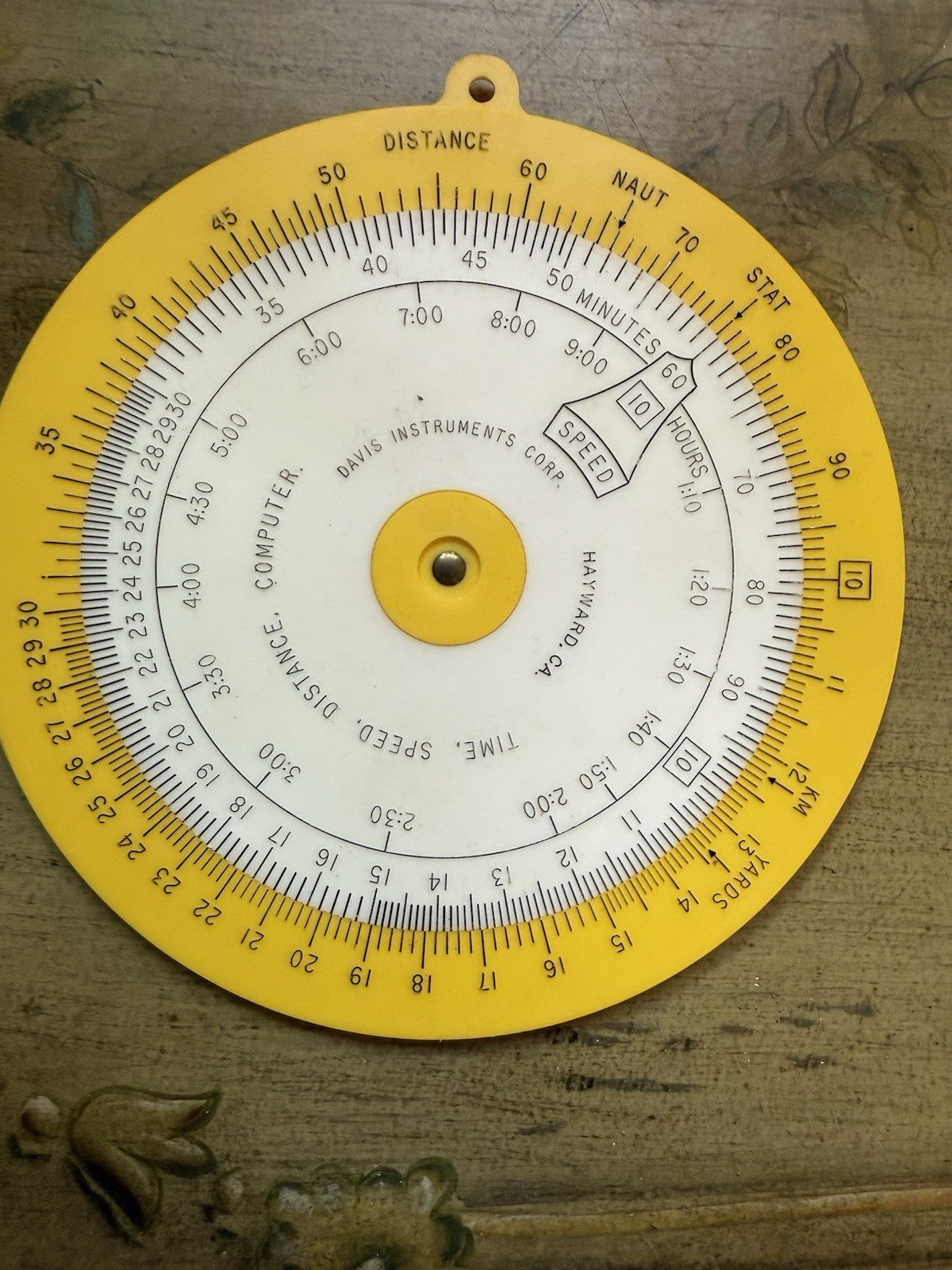 Vintage Davis Instruments T-S-D Computer – Nautical/Aviation Time Speed Distance