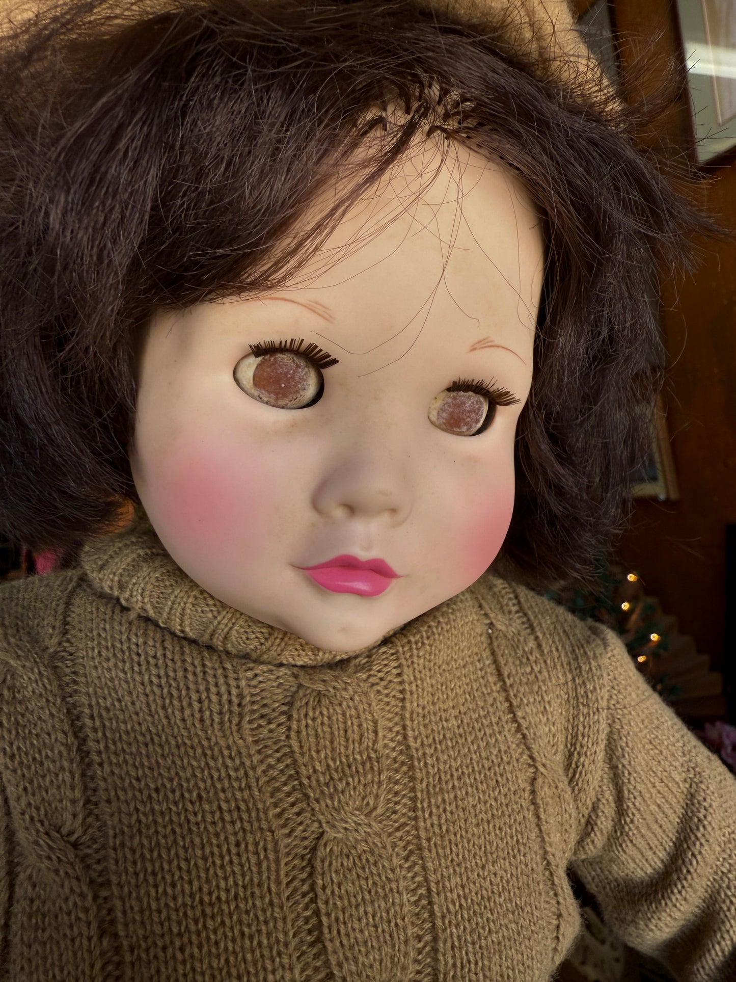 Suzanne Gibson “Sleepy” Doll – Glassy-Eyed Glare, Worn With Time- Vintage Spirit