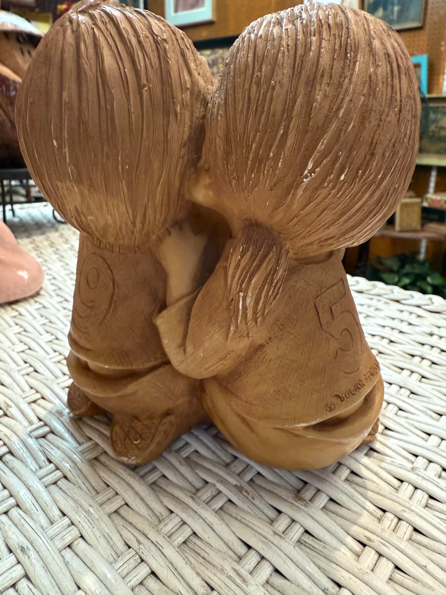 1975 “Got A Secret” Figurine – Whispering Children - Oddly Innocent