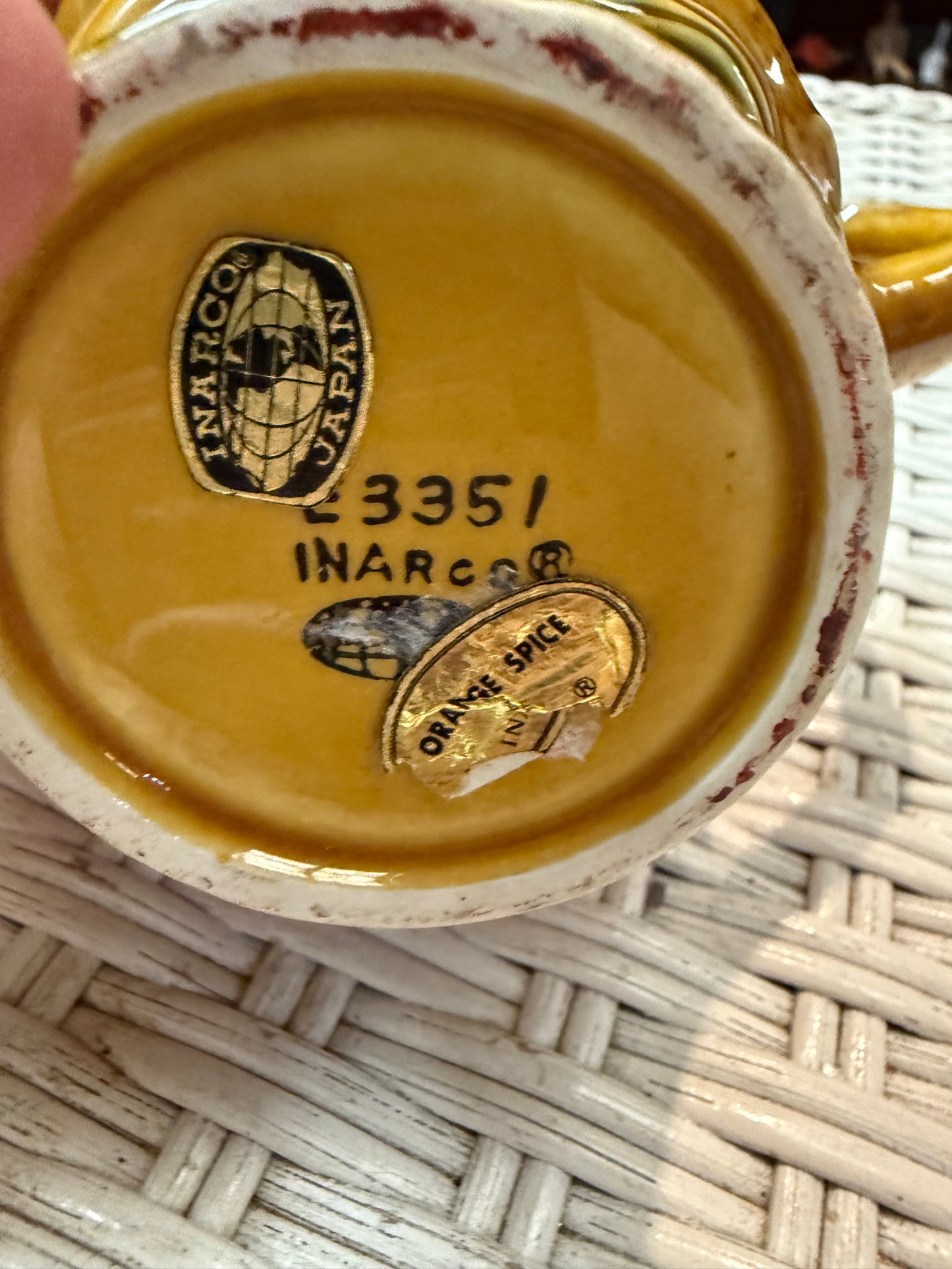 Vintage INARCO Orange Spice Fruit Mug – Japan E-3351 - Oranges And Lemons Basket