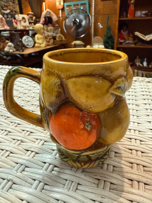 Vintage INARCO Orange Spice Fruit Mug – Japan E-3351 - Oranges And Lemons Basket