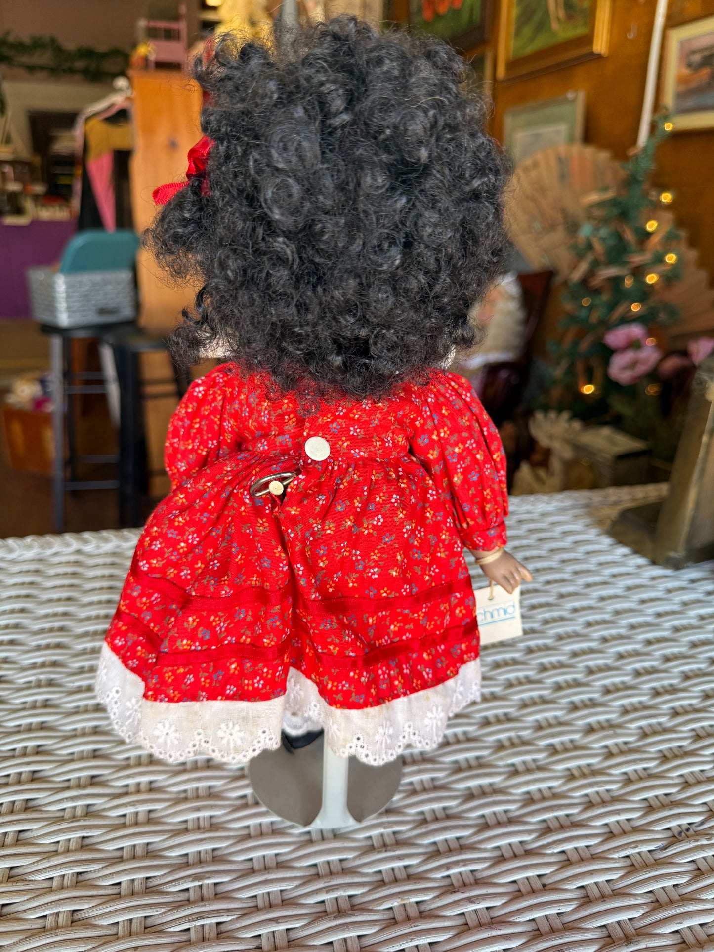 Vintage Music Box Doll - Plays Tomorrow - Bright Smile, Dark Presence - Creepy