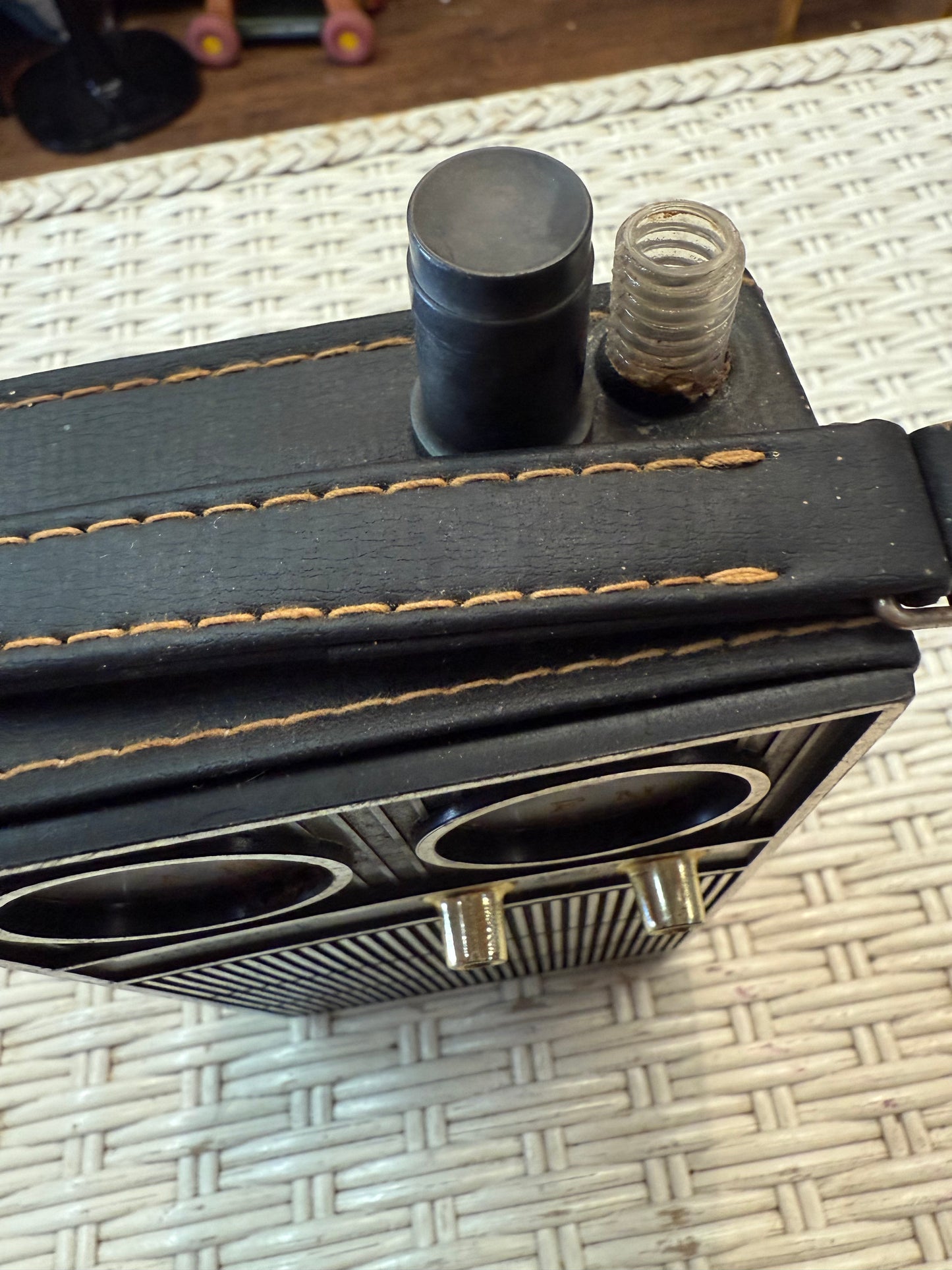 1968 Royal London Hidden Flask Set - High Fidelity Radio Disguise Barware