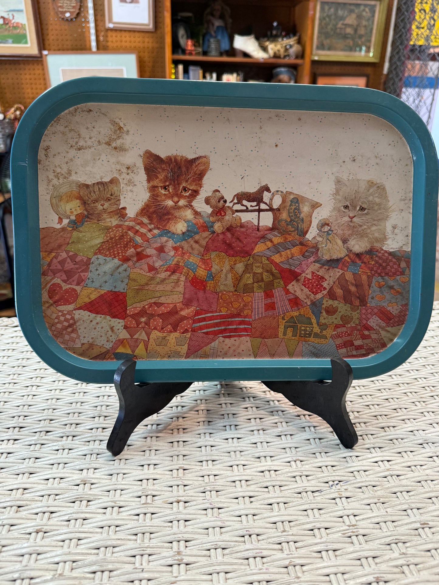 1970s Giordano Cat Tin Tray – The Tin Box Co. of America - Vintage Kitties