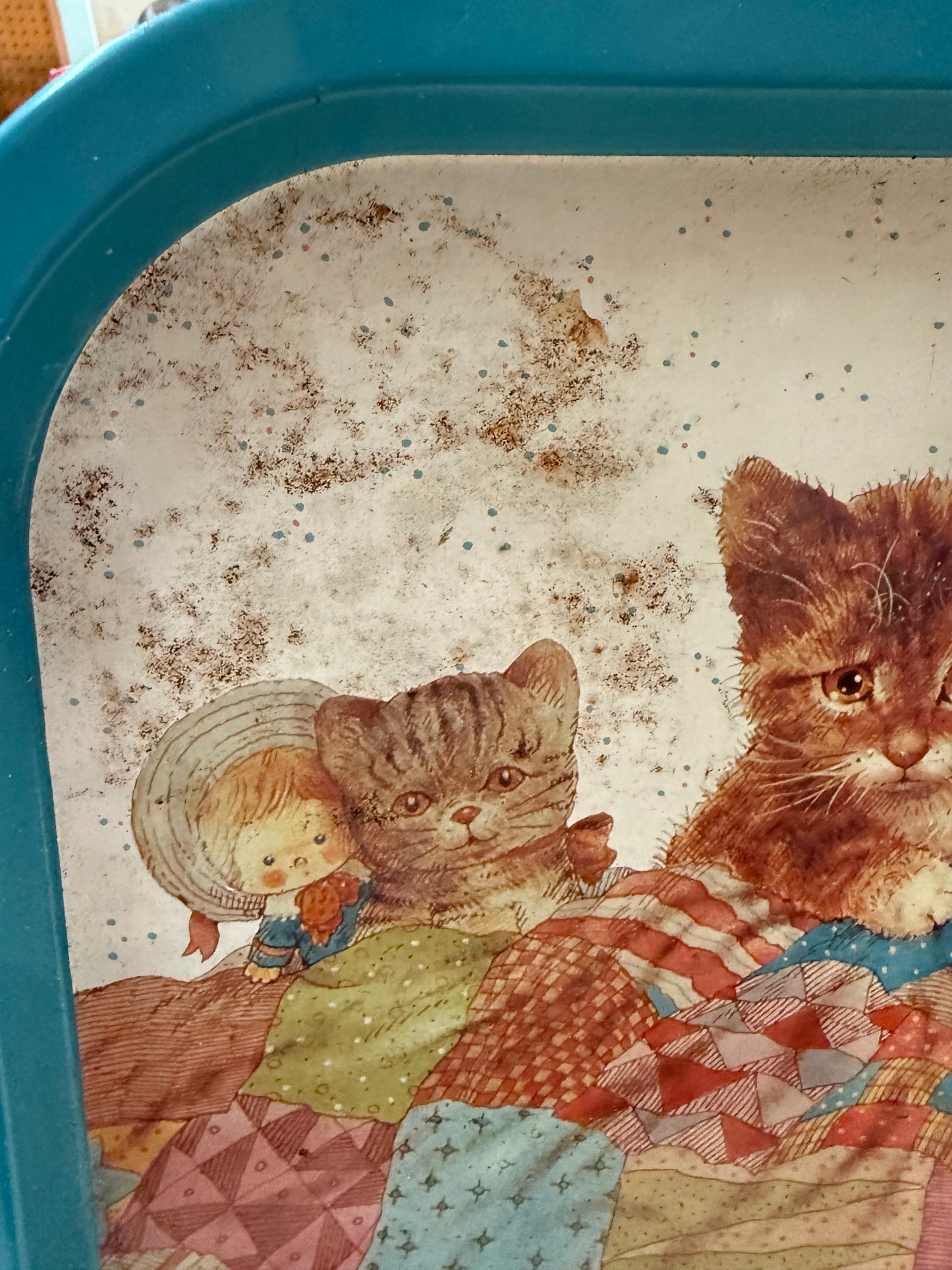 1970s Giordano Cat Tin Tray – The Tin Box Co. of America - Vintage Kitties