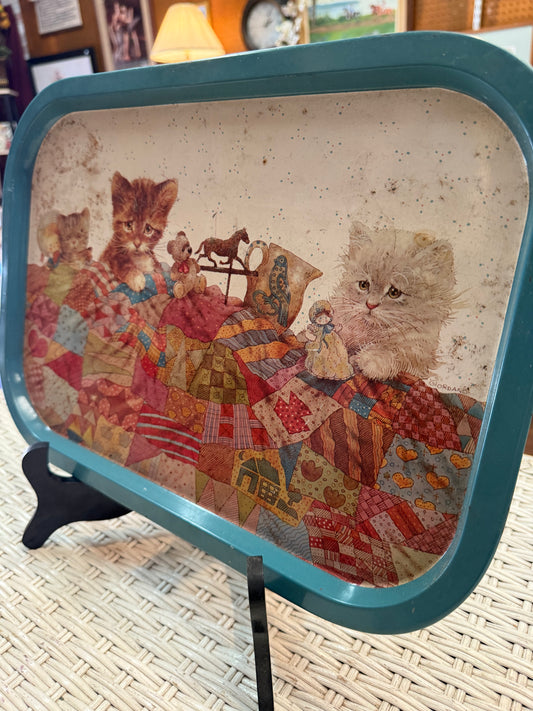 1970s Giordano Cat Tin Tray – The Tin Box Co. of America - Vintage Kitties