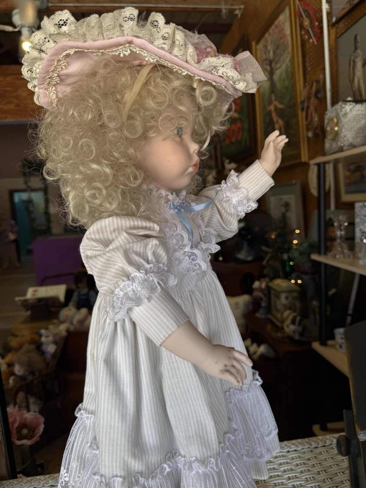 Haunted Hilary Doll by Dianna Effner – Elegant, Eerie, and Unsettlingly Sweet