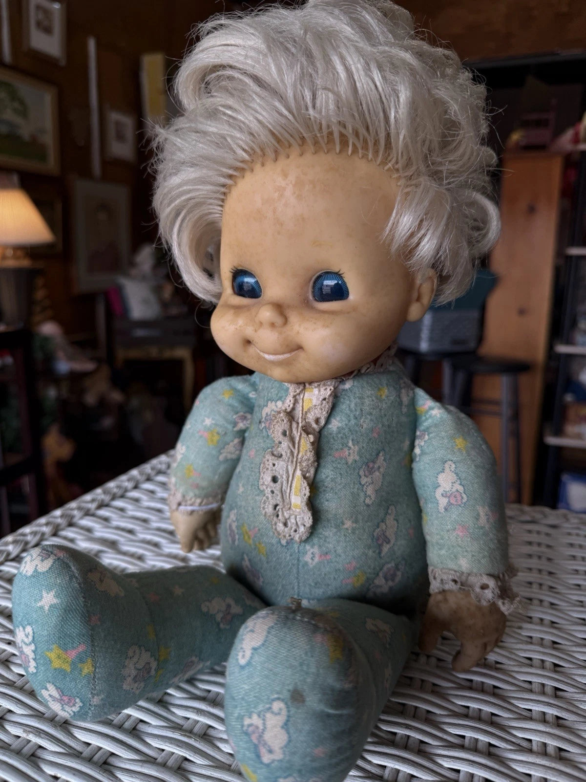 Vintage Spirit Doll Mattel Baby Love Light Baby 1970 – Glowing Eyes – Eerie
