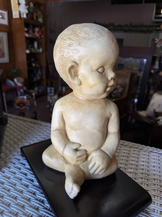 Ghost Baby Bank – 12” Resin Statue with Disturbing Charm & Haunted Energy