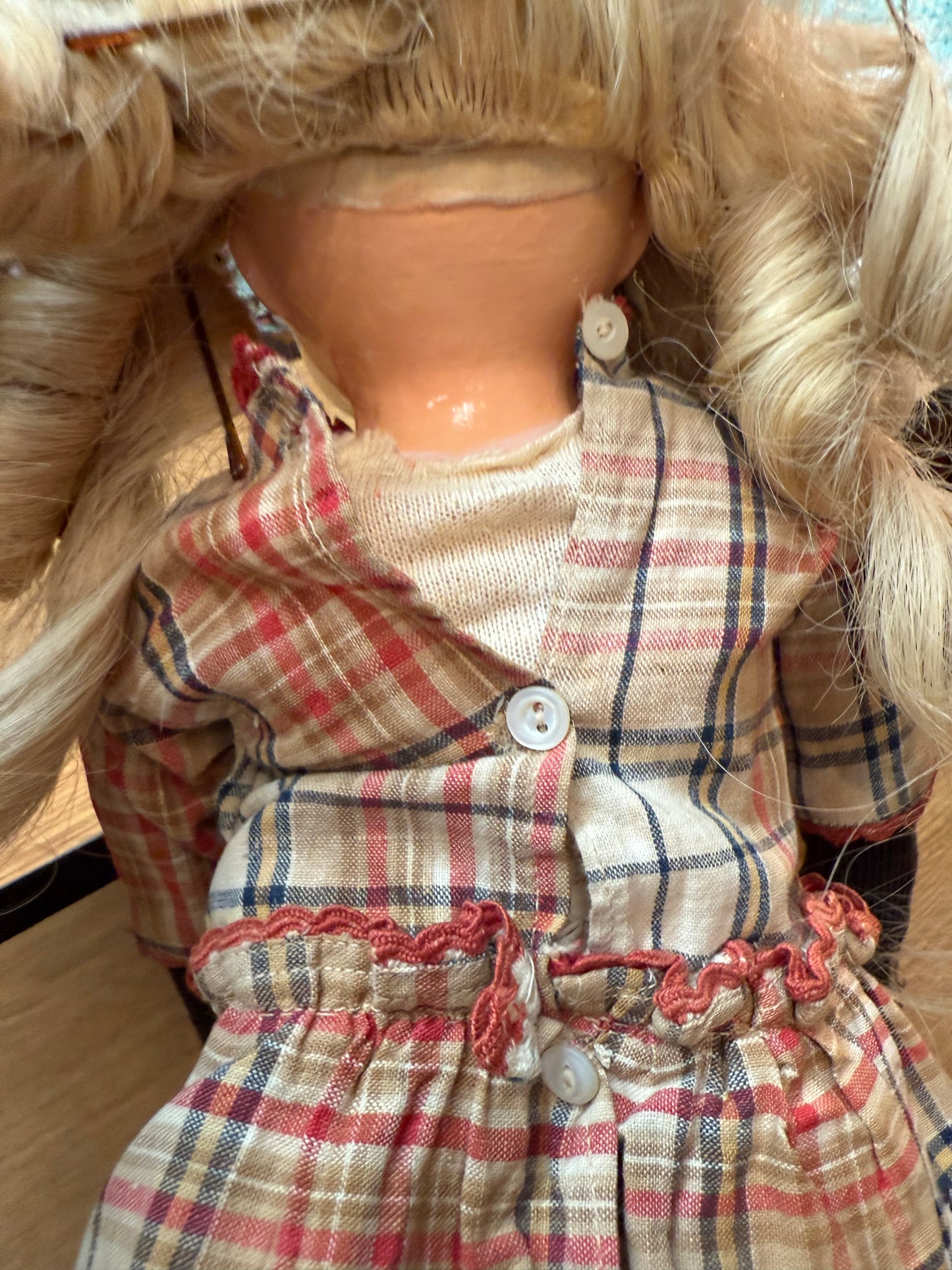 Haunted Antique Metal Head Doll – Spirit Vessel “Elsbeth” – Rare Painted Tin Face, Leather Shoes