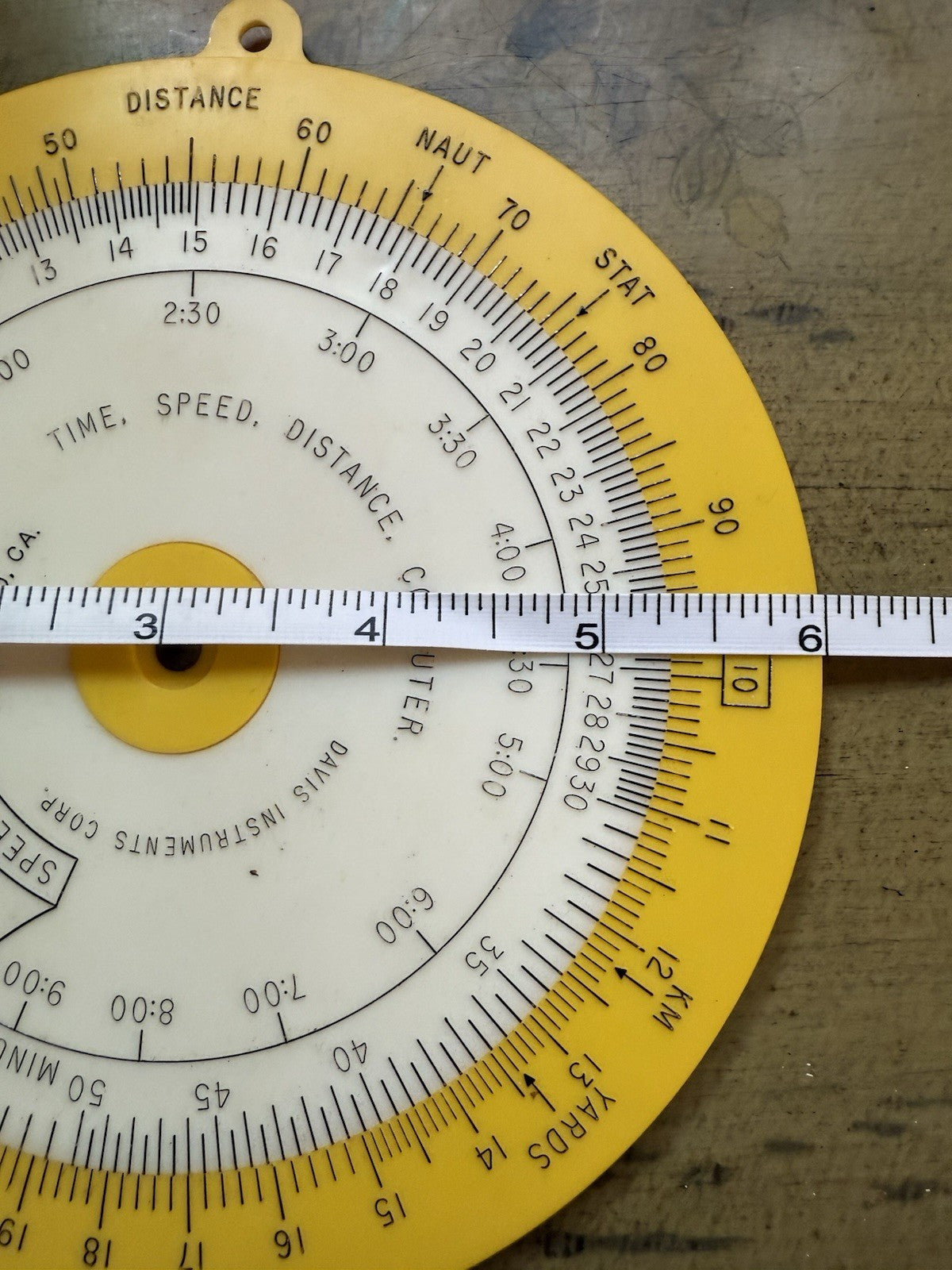 Vintage Davis Instruments T-S-D Computer – Nautical/Aviation Time Speed Distance