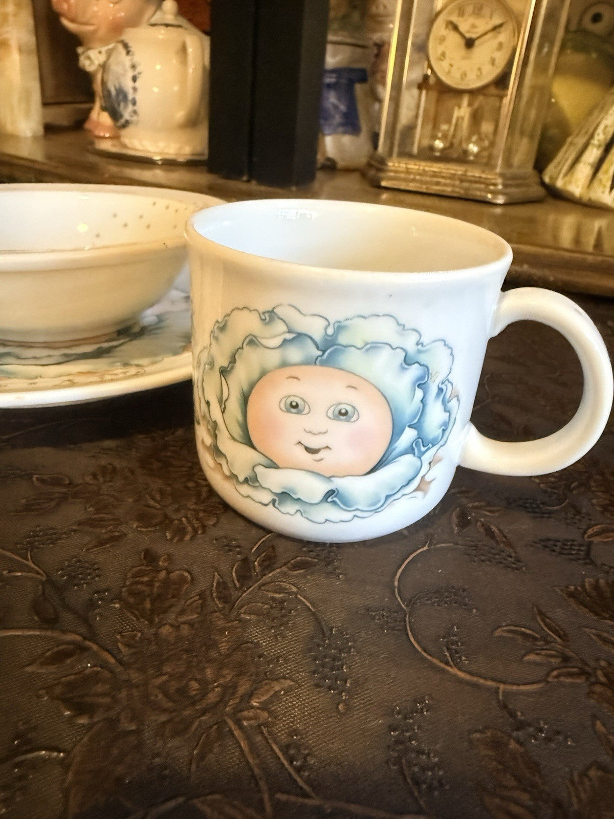 Vintage Cabbage Patch Kids Child’s Dish Set Cup Bowl Plate Royal Worcester