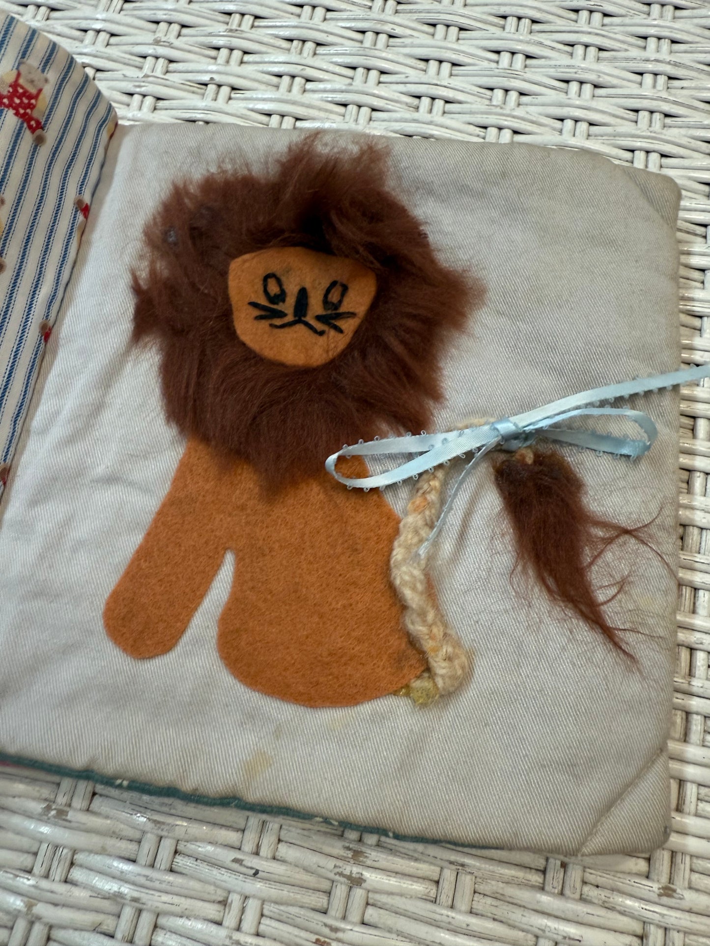 Vintage Handmade Quiet Book – Felt Activity Pages, Animals, Zipper, Sensory Toy