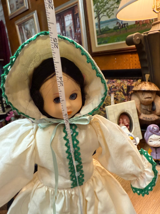 Southern Belle Clothespin Doll – Handcrafted Vintage Charm with Homemade Dress
