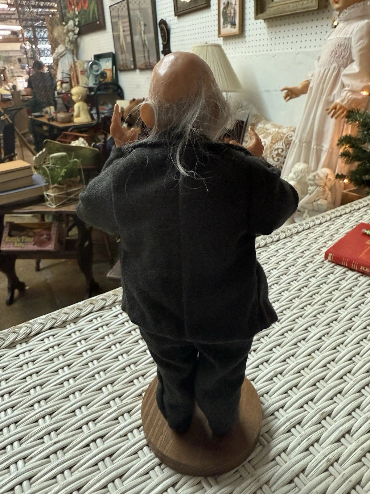 “Uncle Jake” by Anne Wahl – Handcrafted Polymer Clay Character Doll – Mischievous Spirit?