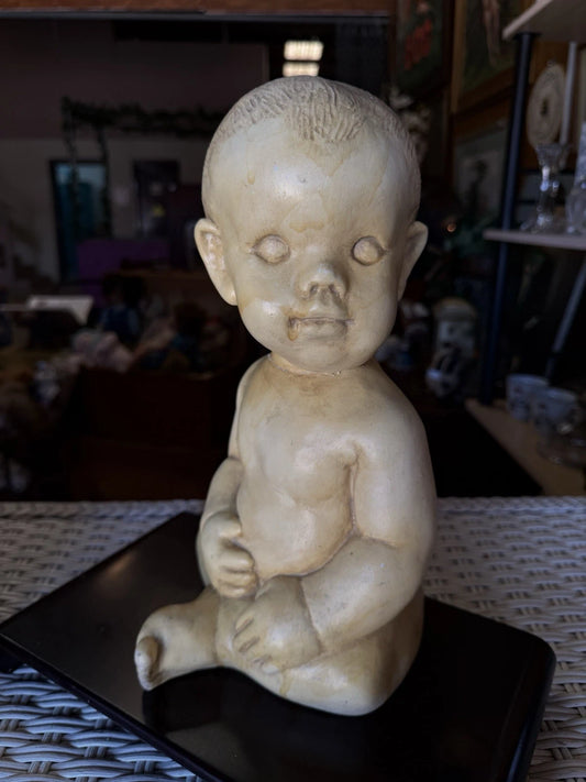 Ghost Baby Bank – 12” Resin Statue with Disturbing Charm & Haunted Energy