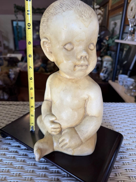 Ghost Baby Bank – 12” Resin Statue with Disturbing Charm & Haunted Energy